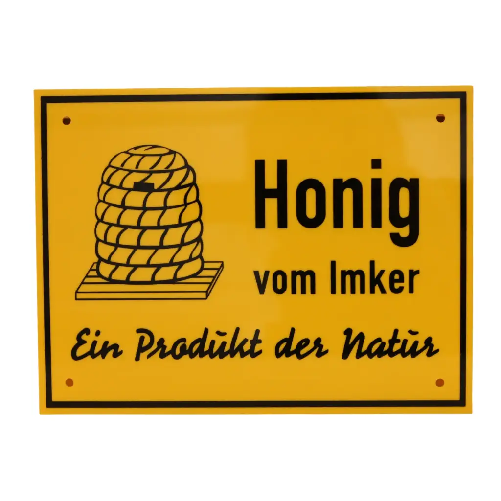 Tafel Honig vom Imker 70x50