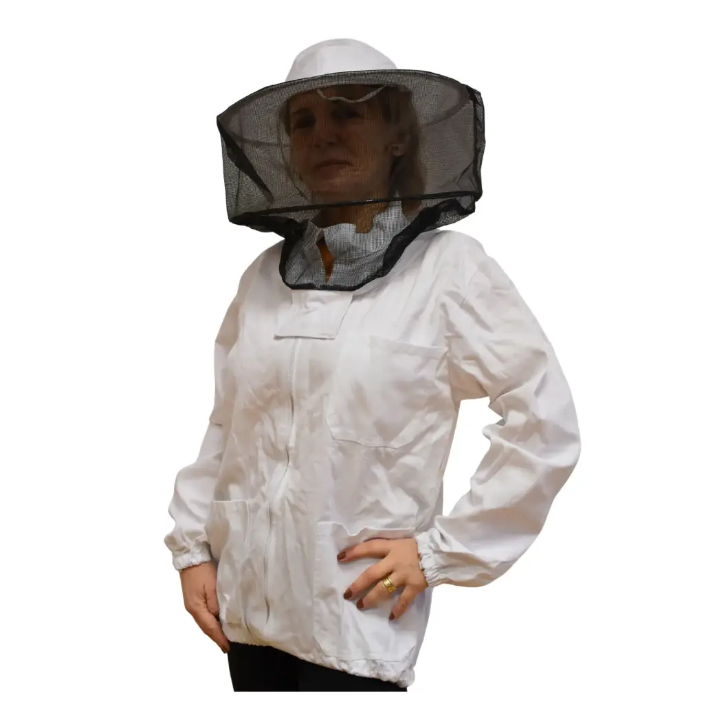 Imkerbluse mit Zipp und Schleier