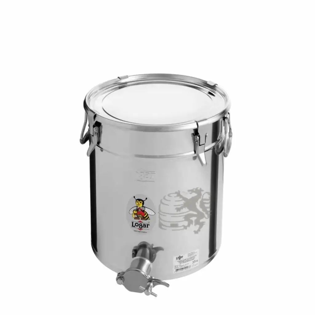 Abfüllbehälter Logar 35kg Spannverschlüsse