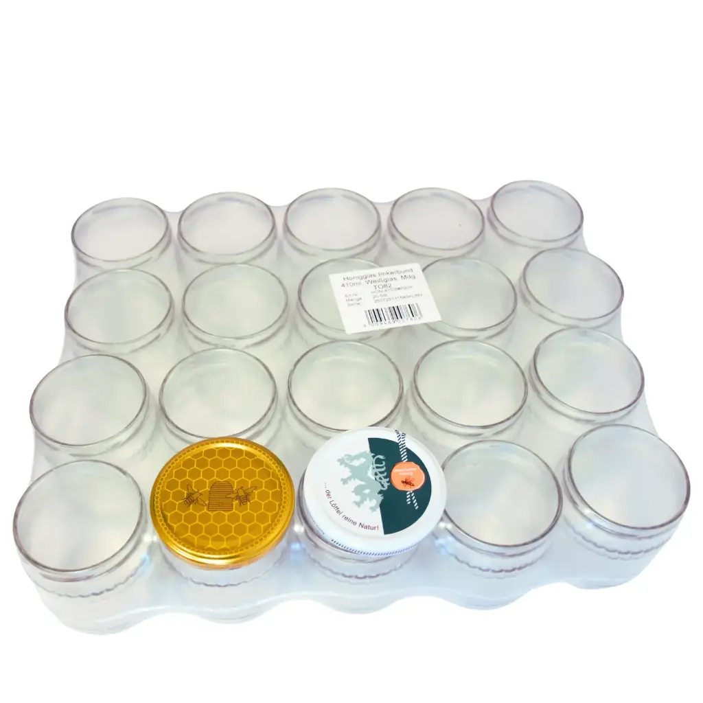 500g Imkerbundglas mit Deckel (verpackt zu 20 Stück)