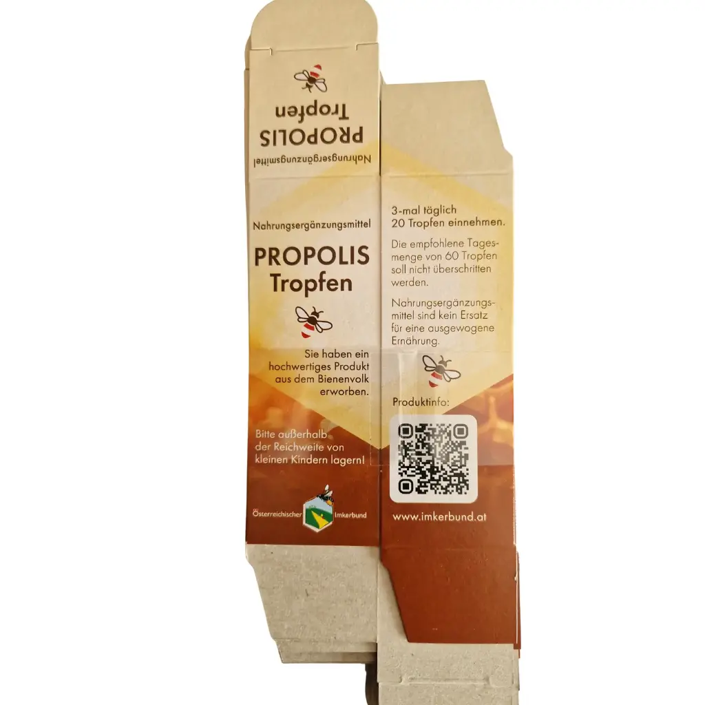 Propoliskarton inkl. Etikett  neues Design