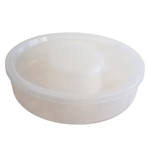 Futtertrog rund 1,5l mit Deckel