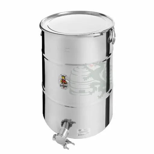 Abfüllbehälter Logar 100kg Spannring
