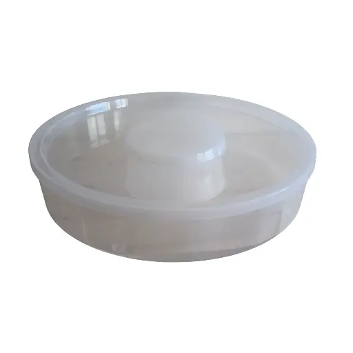 Futtertrog rund 2l mit Deckel 