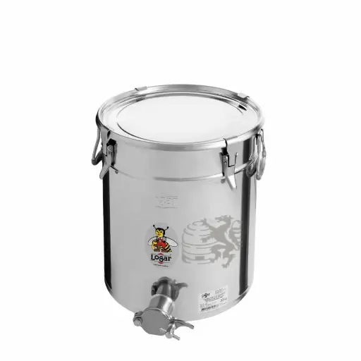 Abfüllbehälter Logar 35kg Spannverschlüsse